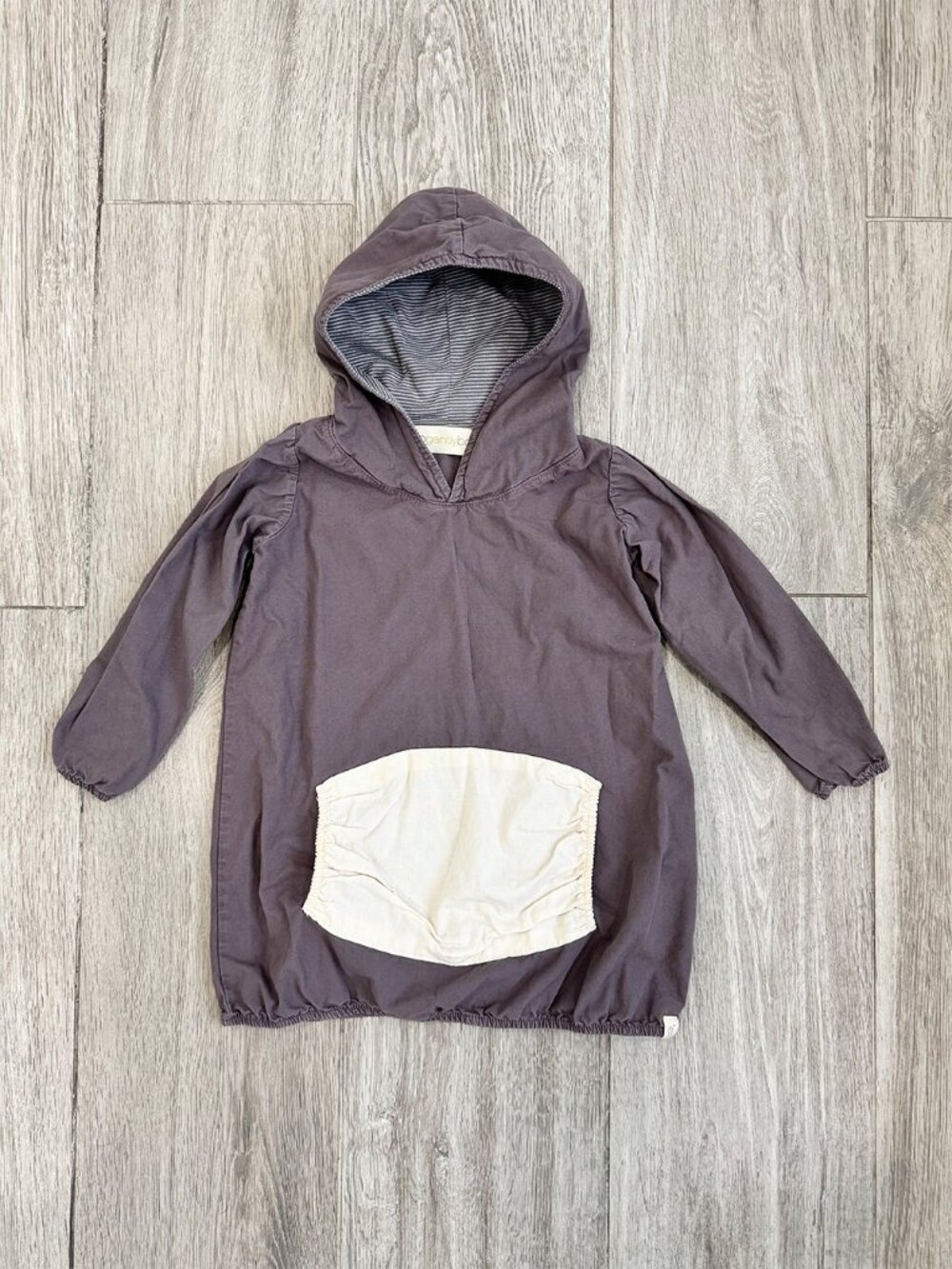 Adorable Unisex Go Gently Nation Hooded Pullover Jacket Purple-Gray size 3T